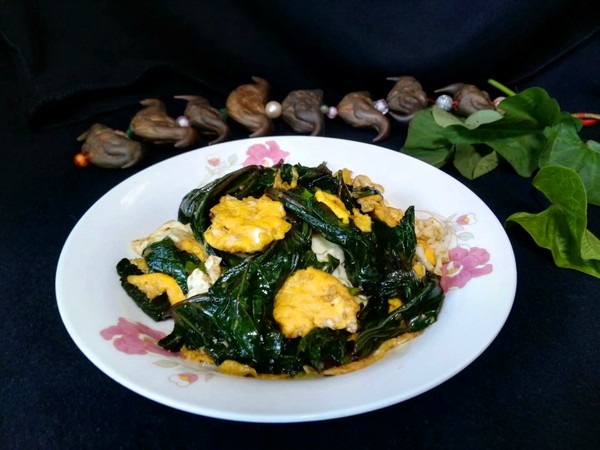 地瓜葉蝦醬炒雞蛋的做法-家常味炒菜譜