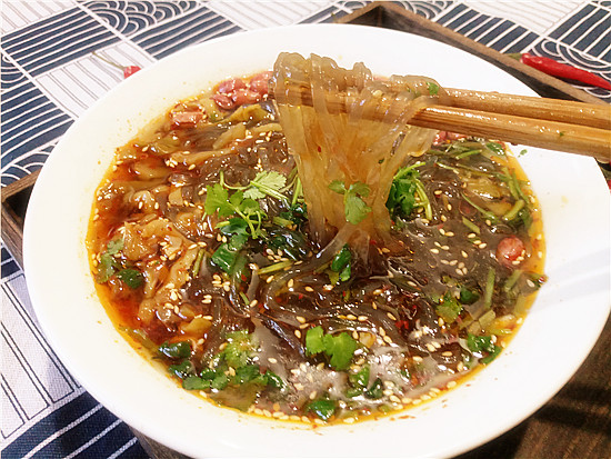 自制酸辣粉的做法-酸辣味煮菜譜