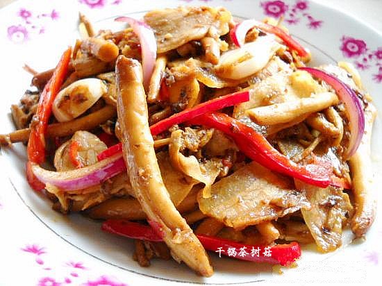 臘肉茶樹(shù)菇的做法-咸鮮味干煸菜譜