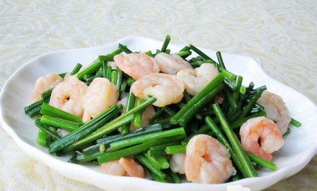 韭苔炒蝦仁的做法-家常味炒菜譜