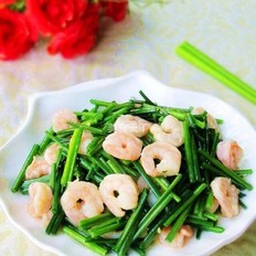 韭苔炒蝦仁的做法-家常味炒菜譜