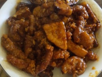 香芋荔枝肉的做法-家常味炸菜譜