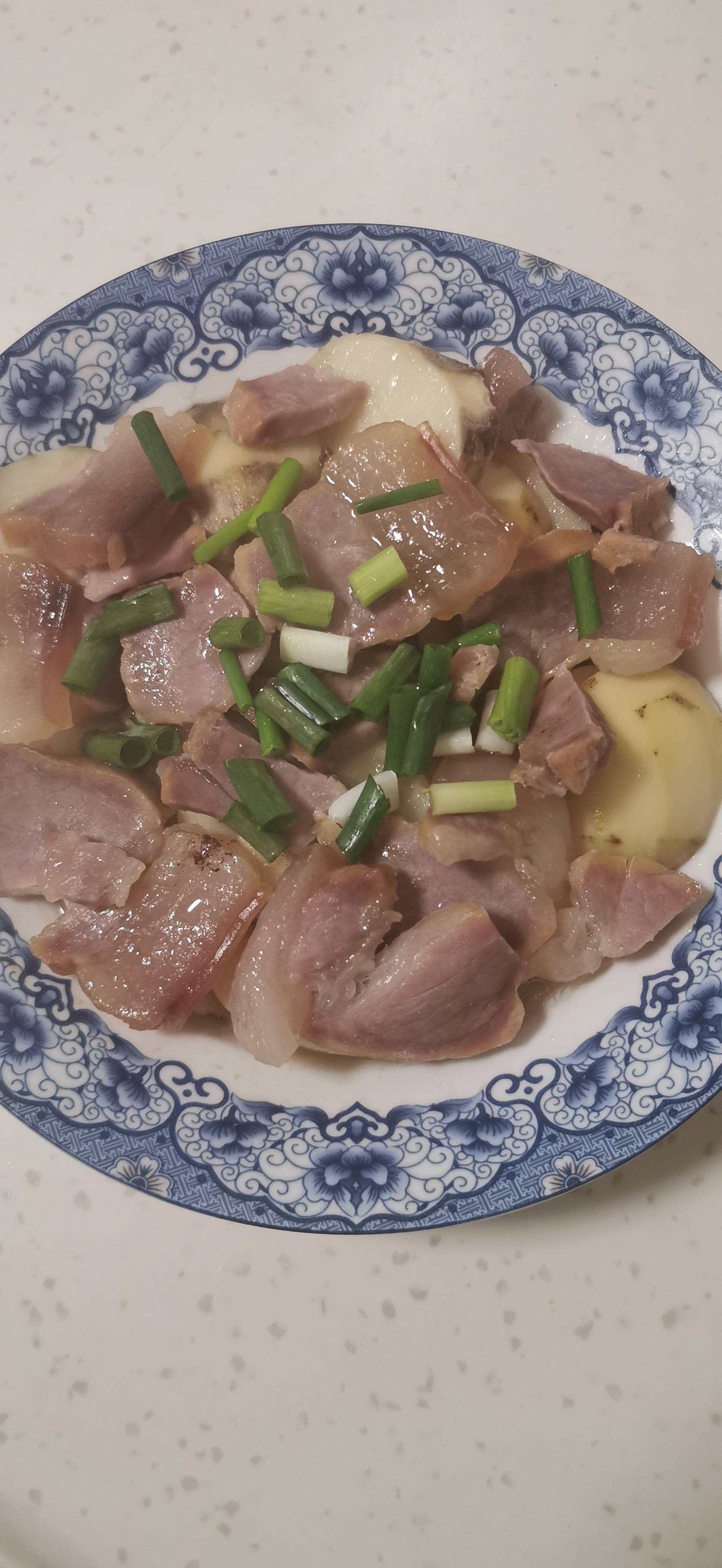 咸肉蒸慈姑的做法-咸鮮味蒸菜譜