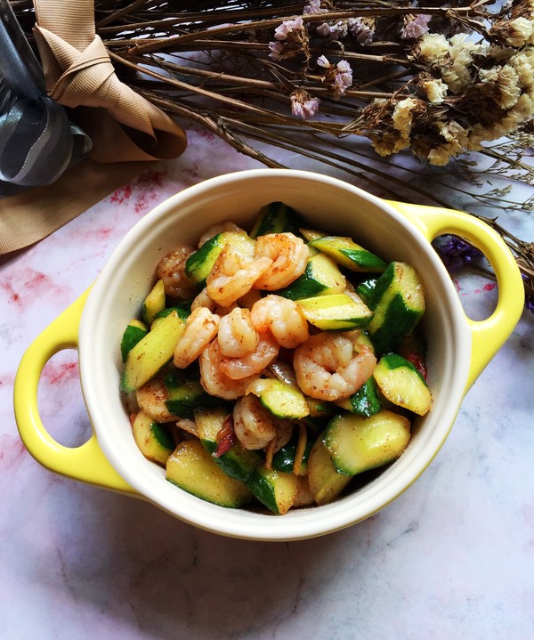 黃瓜炒蝦仁的做法-家常味炒菜譜