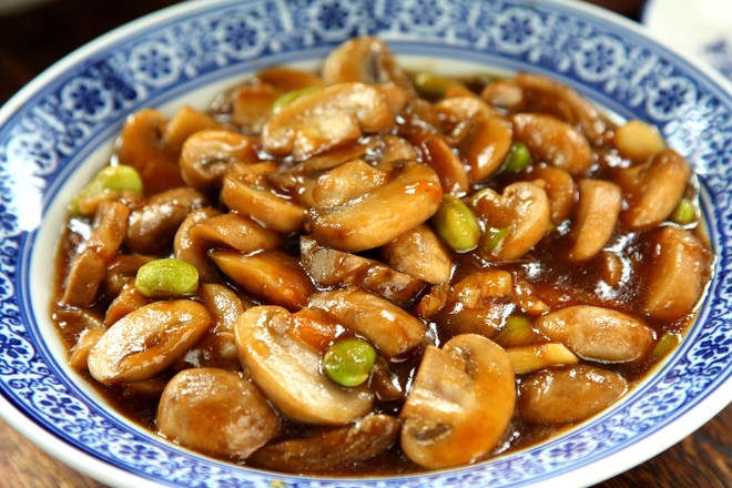 素燒口蘑的做法-家常味燒菜譜