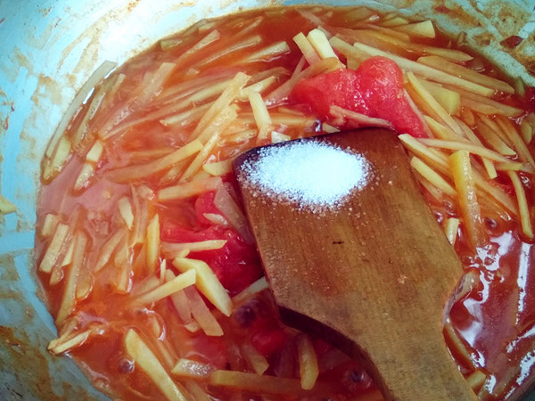 土豆絲西紅柿的做法-家常味炒菜譜