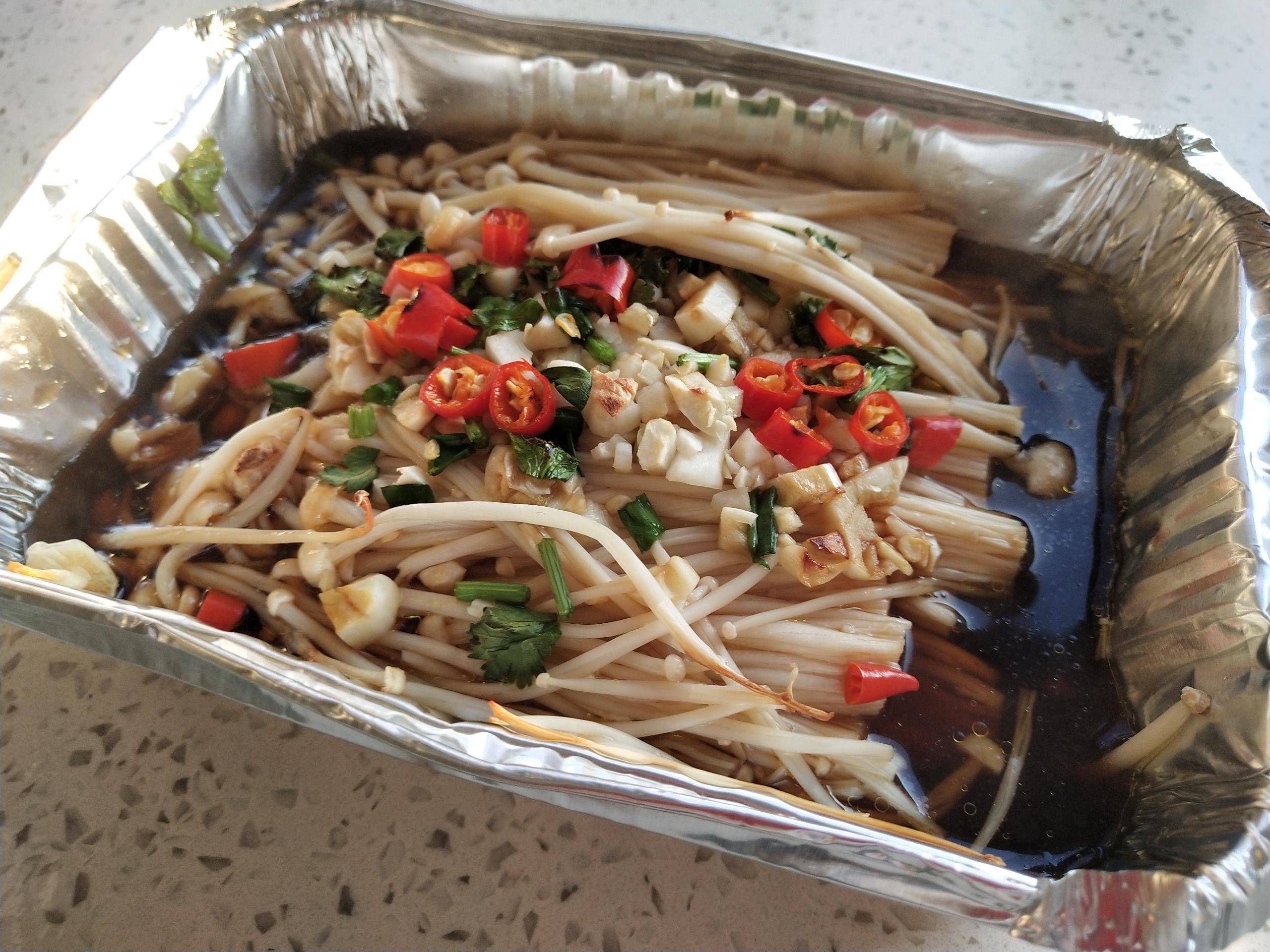 錫紙金針菇的做法-家常味烤菜譜-易網健康養生網 錫紙金針菇的做法-家常味烤菜譜