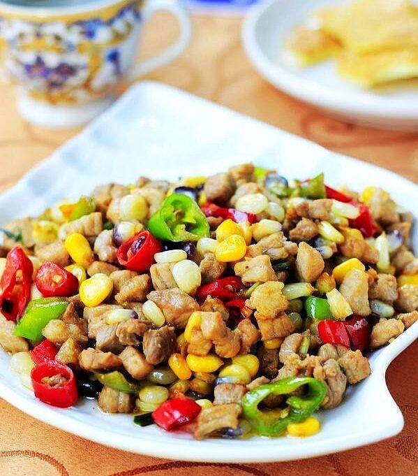 羊肉炒玉米的做法-家常味炒菜譜
