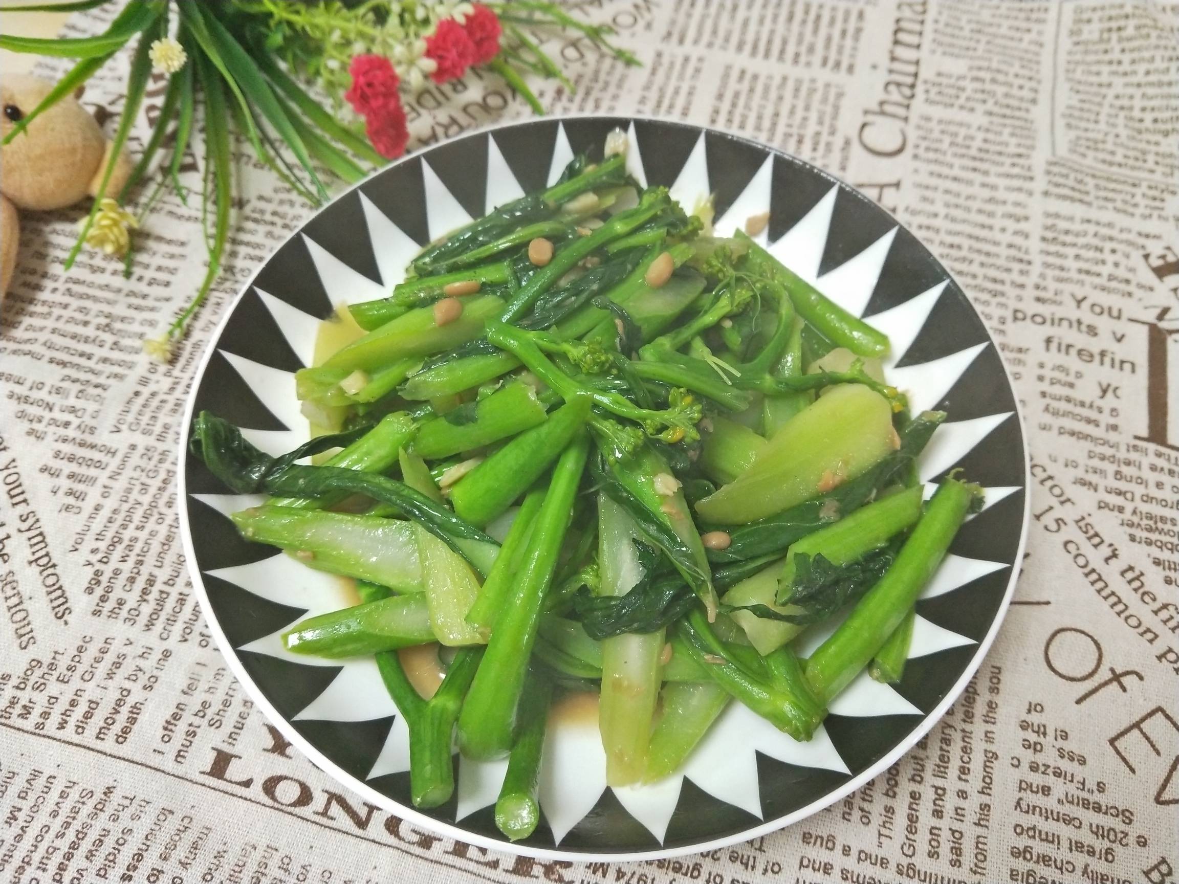 豆豉炒菜心的做法-咸鮮味炒菜譜