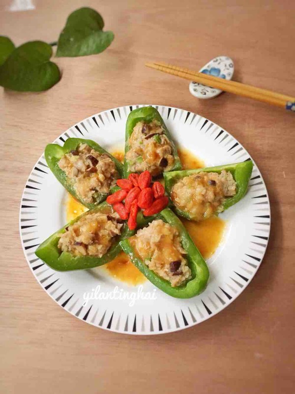 青椒釀肉的做法-咸鮮味煎菜譜