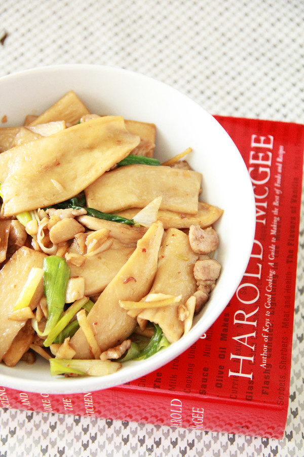 蠔油杏鮑菇炒肉的做法-咸鮮味炒菜譜