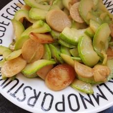 西葫蘆炒火腿腸的做法-家常味炒菜譜