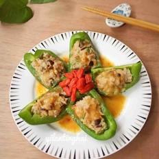 青椒釀肉的做法-咸鮮味煎菜譜