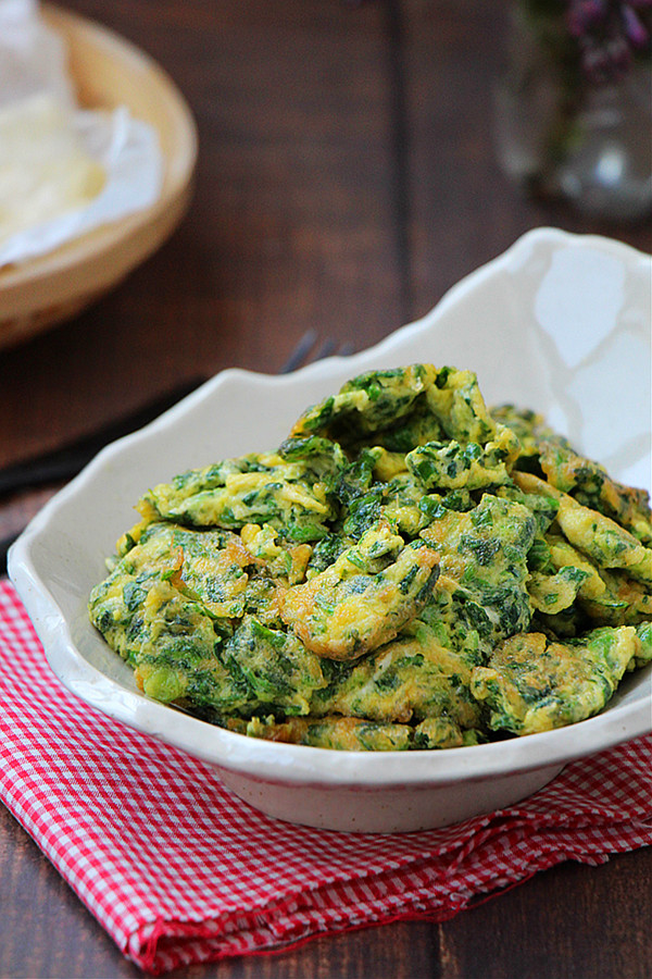 薺菜炒雞蛋的做法-咸鮮味炒菜譜