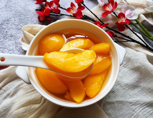 蒸黃桃罐頭的做法-咸鮮味蒸菜譜