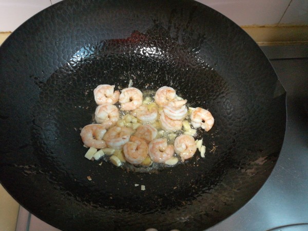 小白菜炒蝦仁的做法-家常味炒菜譜