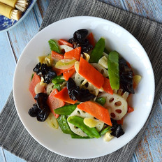 荷塘小炒的做法-咸鮮味炒菜譜