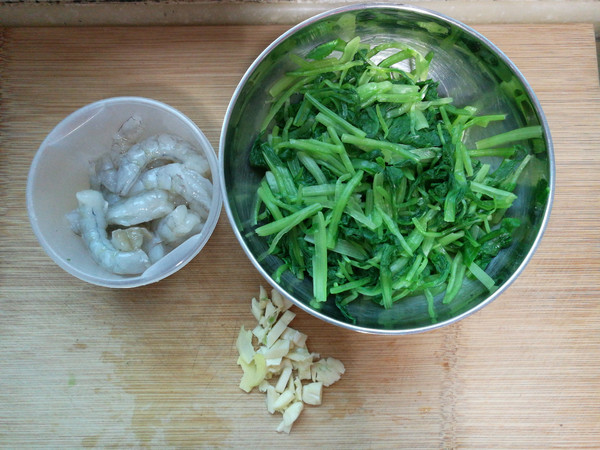 小白菜炒蝦仁的做法-家常味炒菜譜
