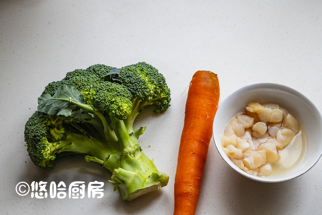 干貝炒西藍花的做法-家常味炒菜譜