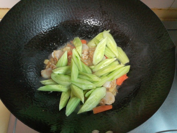 黃瓜炒扇貝的做法-家常味炒菜譜