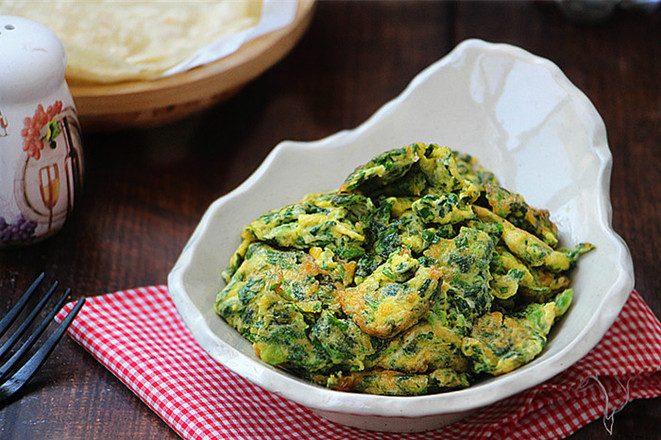 薺菜炒雞蛋的做法-咸鮮味炒菜譜