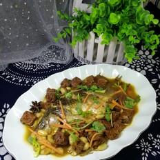 鯽魚花生仁燉烤麩的做法-家常味燉菜譜