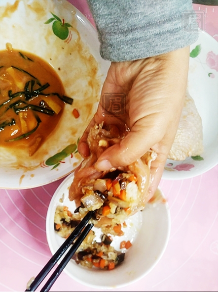 雞腿包飯的做法-咸鮮味烘焙菜譜