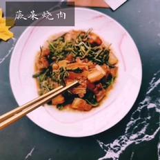 蕨菜燒肉的做法-咸鮮味燒菜譜