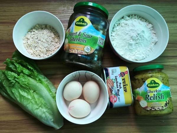 酸青瓜午餐肉卷餅的做法-家常味煎菜譜