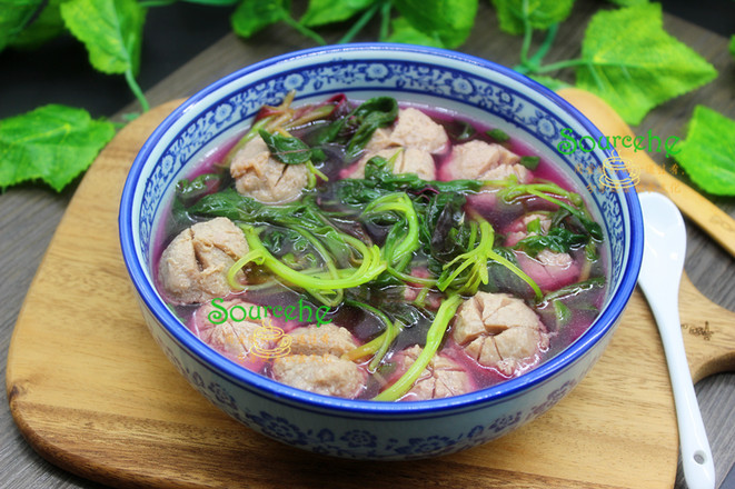 莧菜牛肉丸湯的做法-家常味煮菜譜