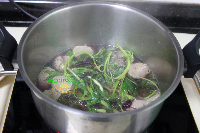 莧菜牛肉丸湯的做法-家常味煮菜譜