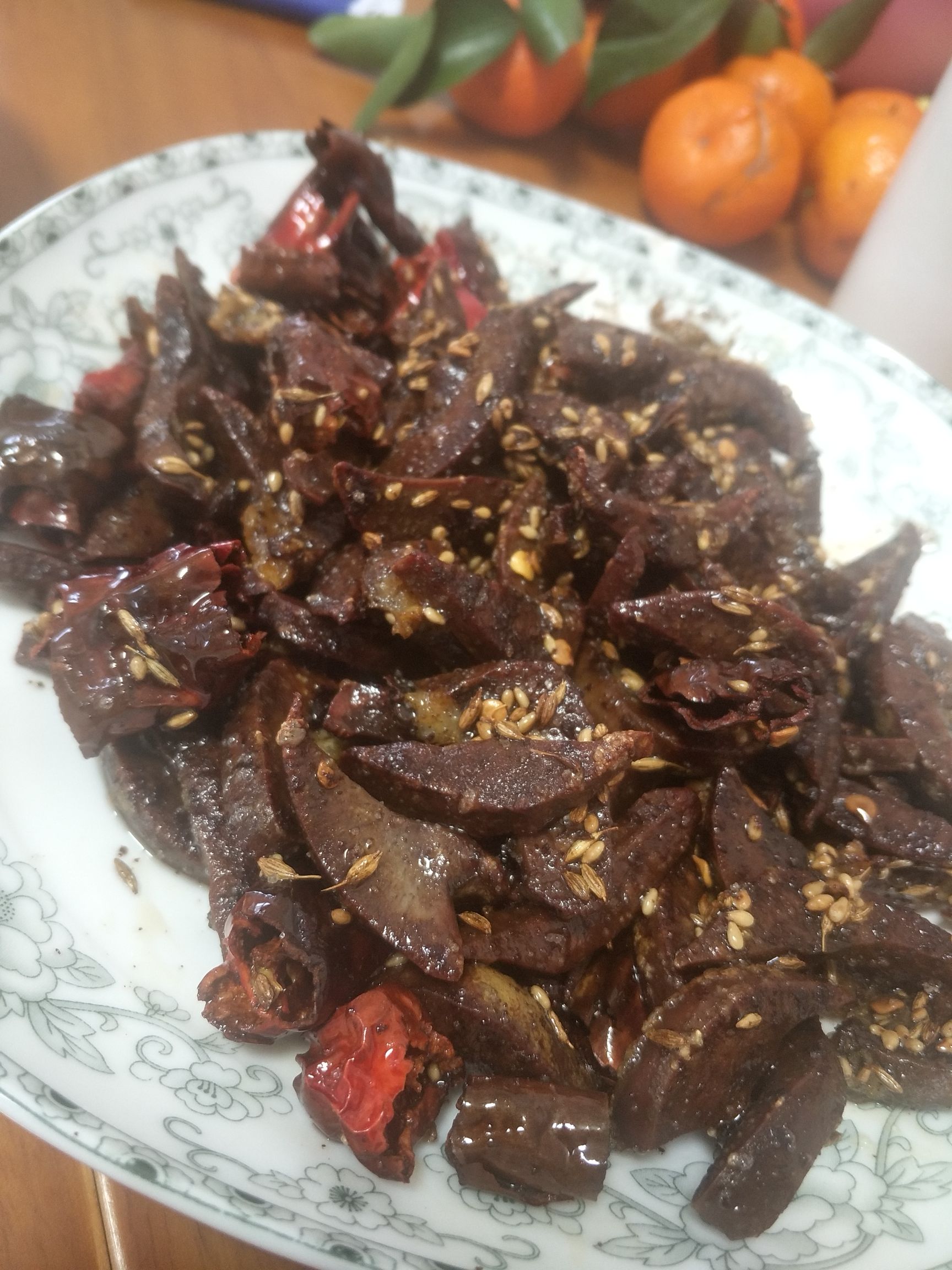 干煸豬腰的做法-香辣味干煸菜譜