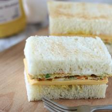 煎蛋奶酪三明治的做法-家常味煎菜譜