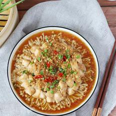 蒜蓉金針菇蒸雞胸肉的做法-家常味蒸菜譜