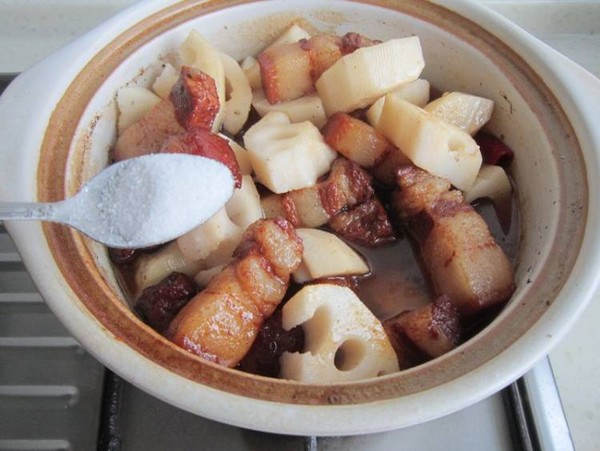 蓮藕肉煲的做法-家常味燉菜譜