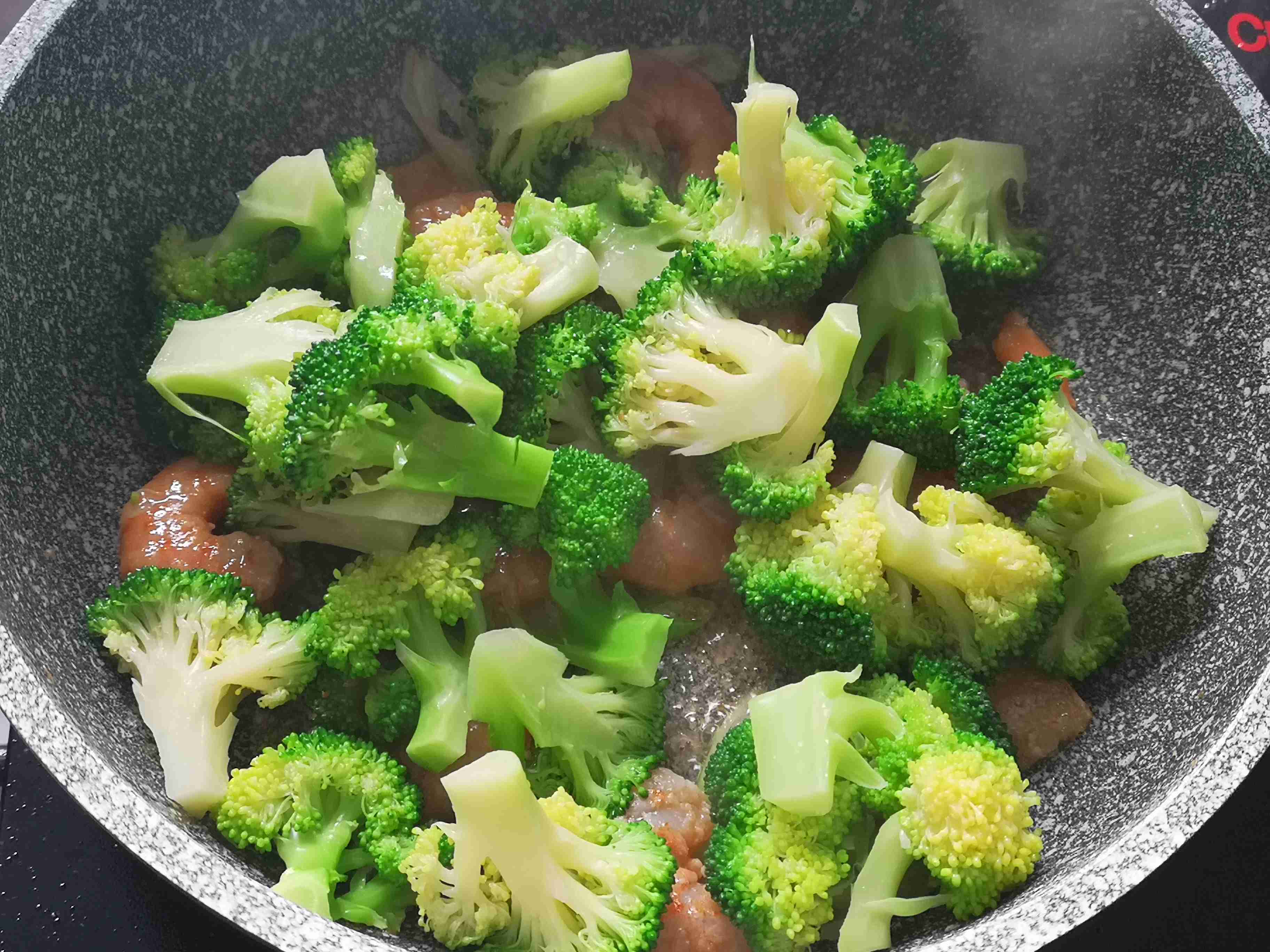 美味不發(fā)胖，蝦仁西藍花的做法-咸鮮味炒菜譜