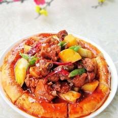馕包大盤雞的做法-家常味燒菜譜