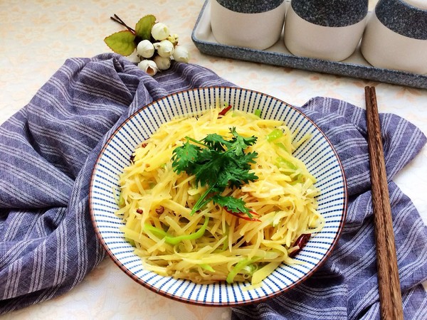 花椒土豆絲的做法-家常味炒菜譜