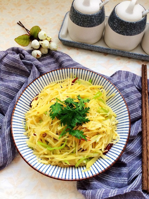 花椒土豆絲的做法-家常味炒菜譜