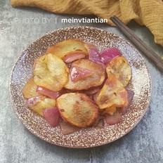 孜然洋蔥土豆片的做法-家常味炒菜譜