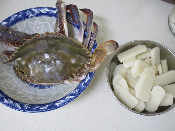 梭子蟹炒年糕的做法-咸鮮味炒菜譜