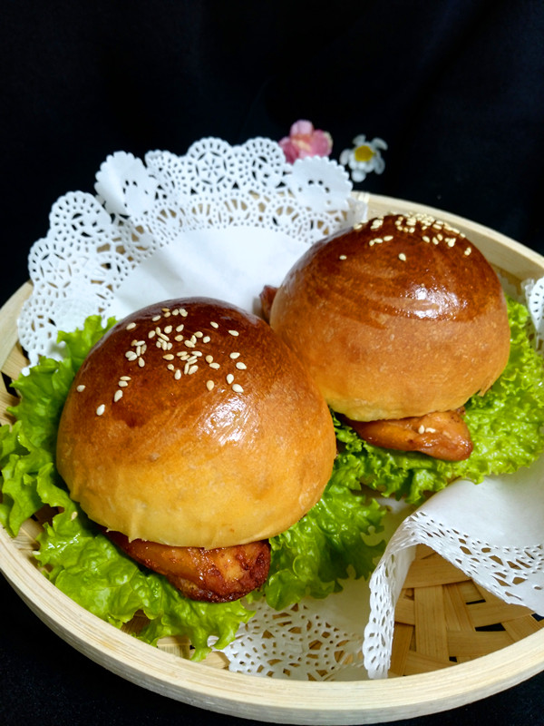 照燒雞肉漢堡的做法-其它口味烤菜譜