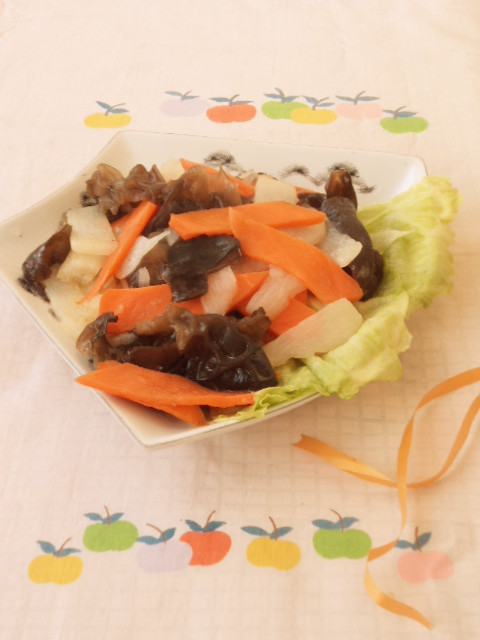 三色健康菜的做法-家常味炒菜譜