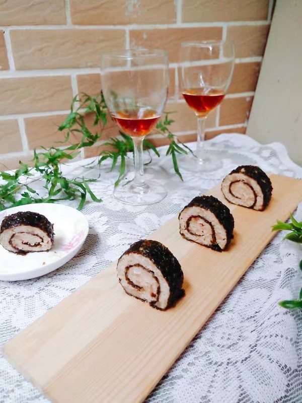 肉末紫菜卷的做法-咸鮮味蒸菜譜