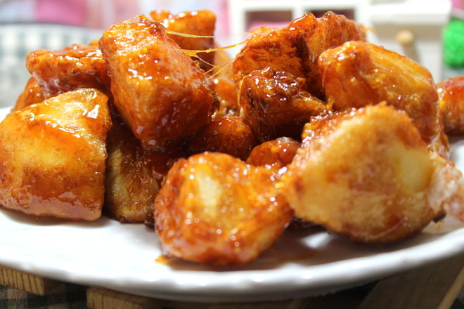 拔絲蘋果的做法-甜味煮菜譜