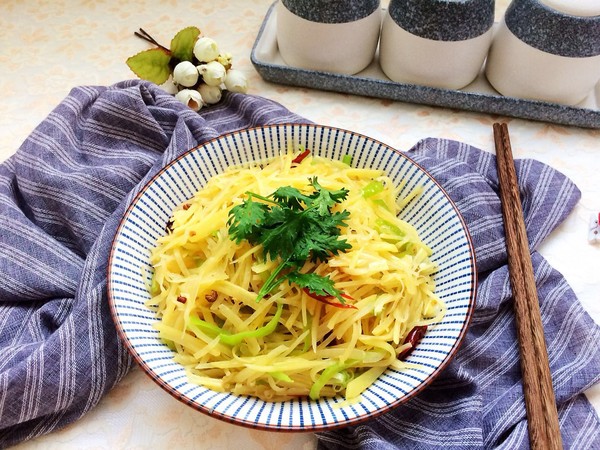 花椒土豆絲的做法-家常味炒菜譜