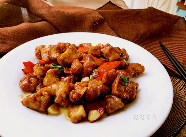 糖醋版溜肉段的做法-酸甜味熘菜譜