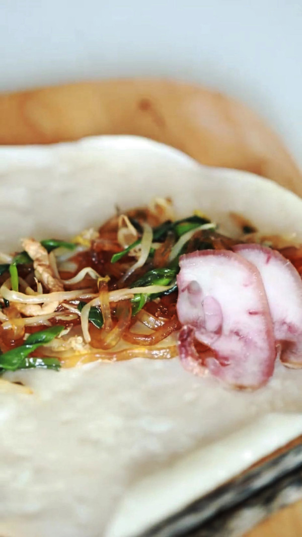 春餅和炒合菜做法的做法-咸鮮味炒菜譜