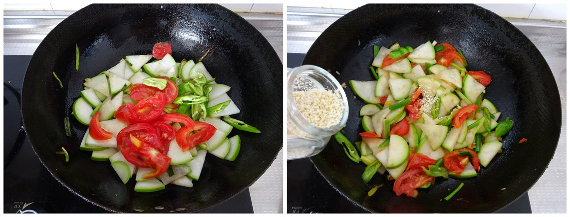 番茄炒葫蘆瓜的做法-家常味炒菜譜