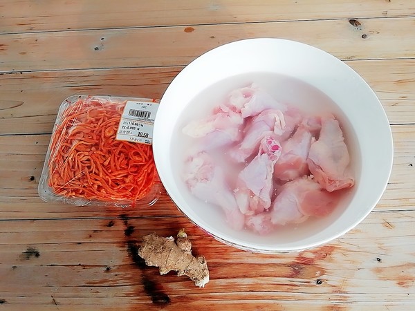 蟲草花蒸雞腿的做法-家常味蒸菜譜